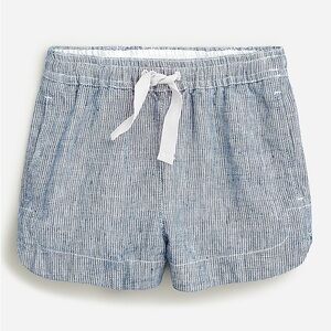 NWT J Crew Crewcuts Girls' fishtail-hem short in linen Size 6